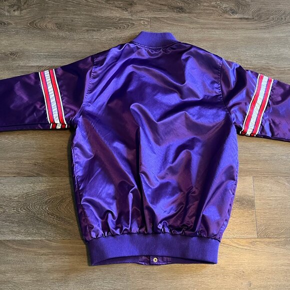 Starter Toronto Ratpors 90s Logo Satin Bomber Jaket- Size Medium - Picture 5 of 6